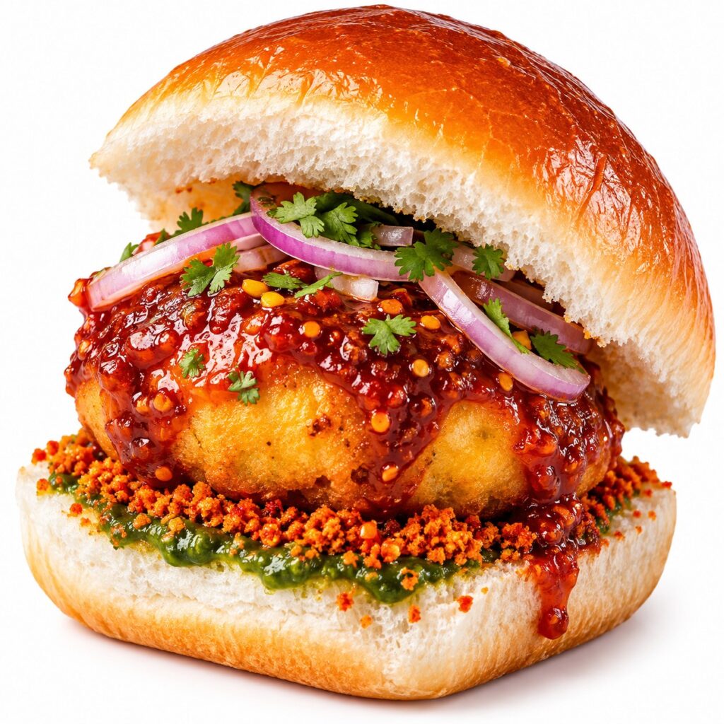 Schezwan Vada Pav